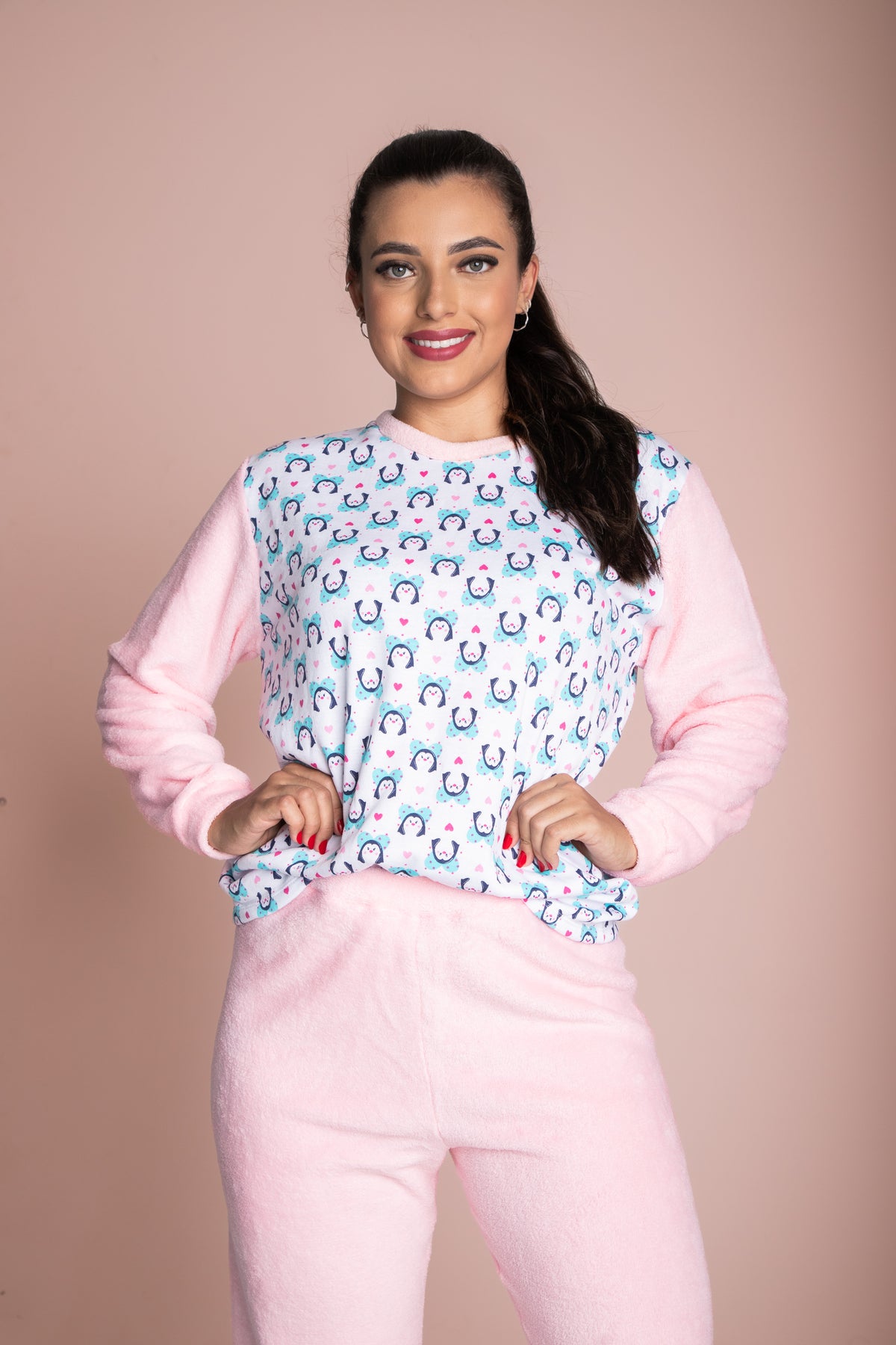 Pijama Pinguim Moletinho-Soft