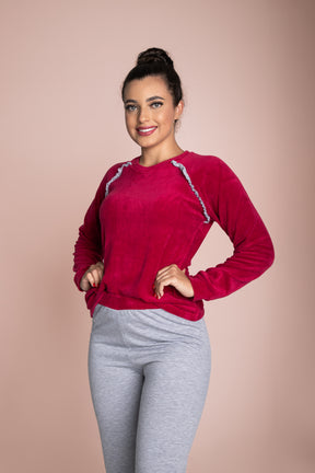 Pijama Plush- Moletinho Raglan