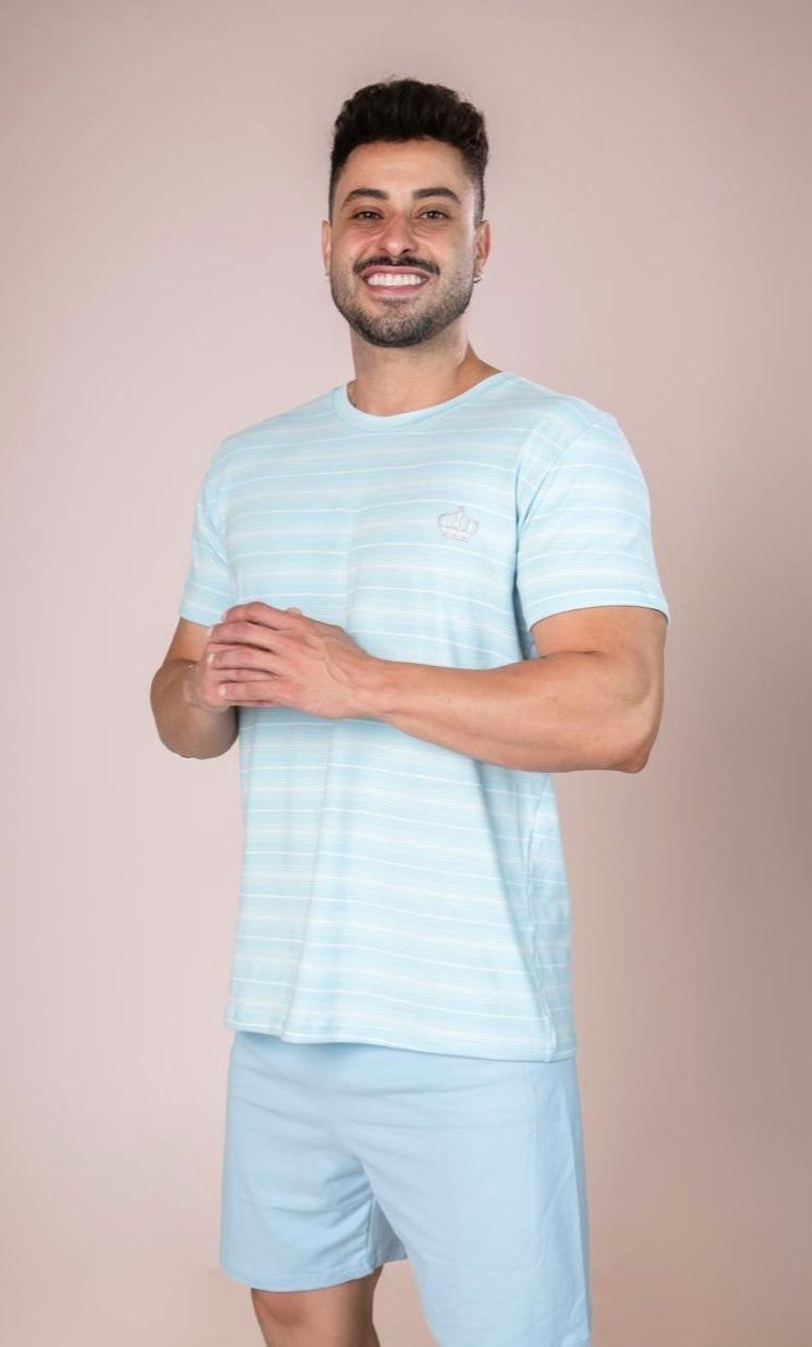 Pijama Short e Camiseta Masculino