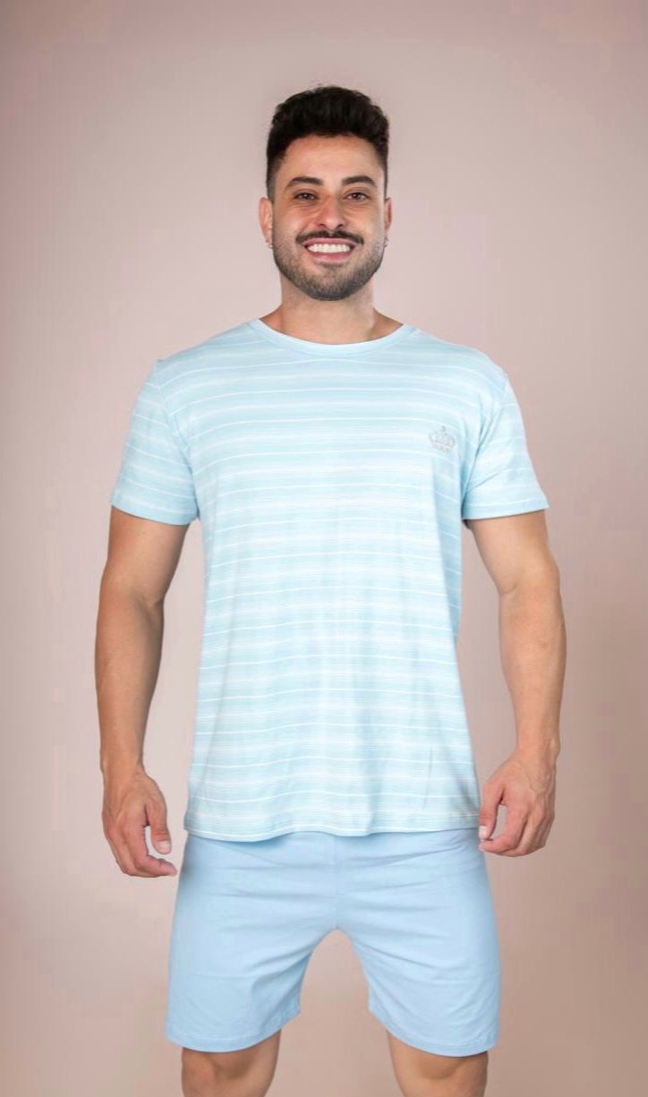 Pijama Short e Camiseta Masculino